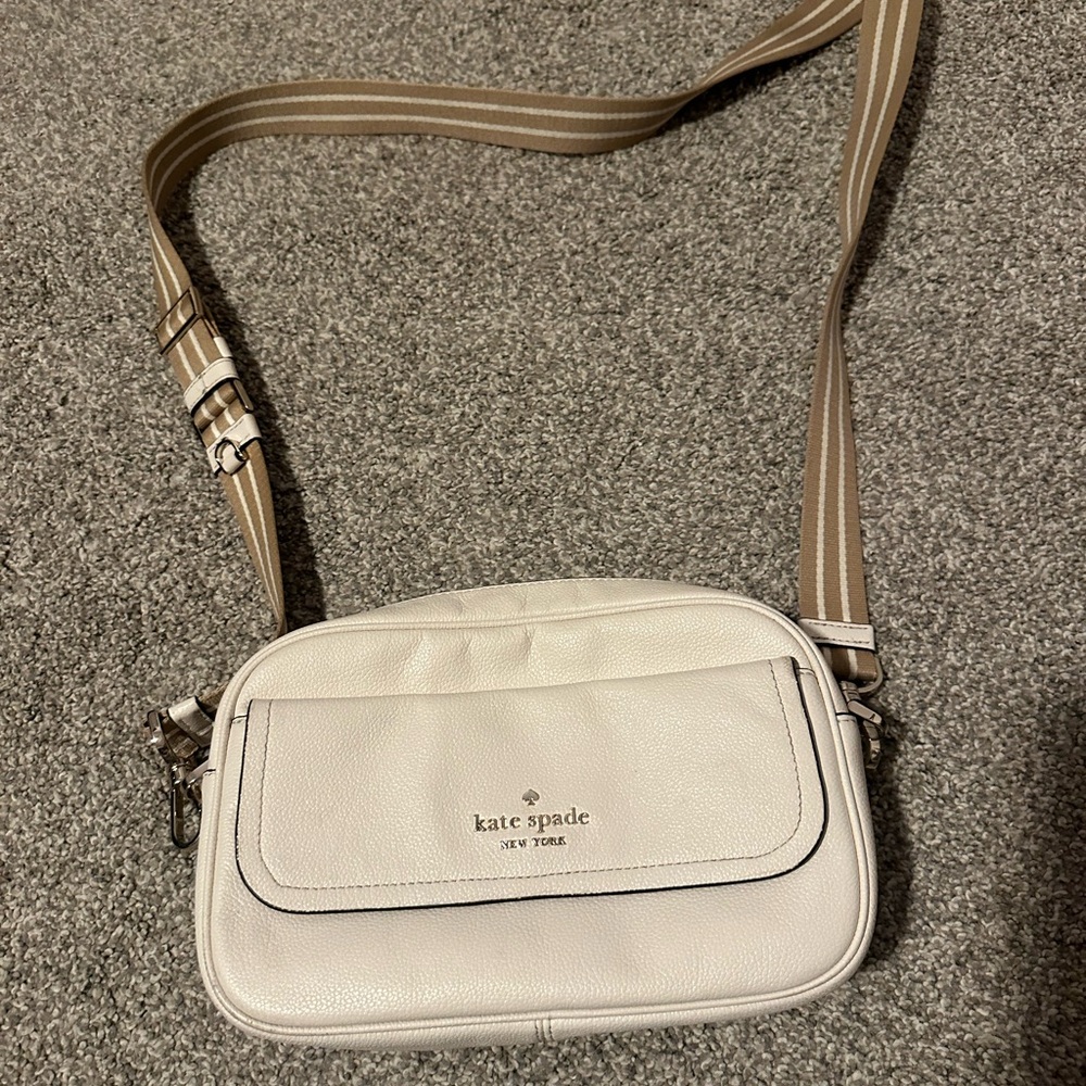 kate spade Ivory and Tan Crossbody Bag